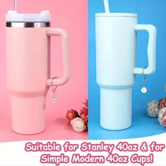 C gold Alphabet Letter Charm Accessories Stanley Cup ID Name Initial Let… - Picture 5 of 8